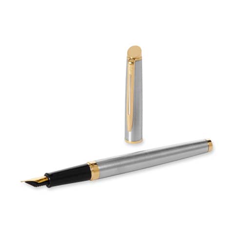 Penna stilografica Waterman Hemisphere GT inchiostro blu Waterman Stainless Steel GT 23K - S0920330